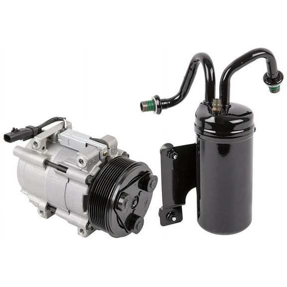 AC Compressor w/ A/C Drier For Dodge Ram Cummins Diesel 2006 2007 2008 2009 - BuyAutoParts