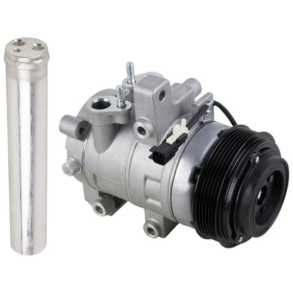 AC Compressor w/ A/C Drier For Ford Mustang GT & Boss 302 5.0L V8 S197 2011 2012 2013 2014 - BuyAutoParts