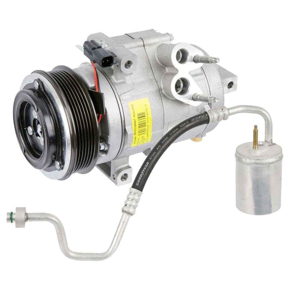AC Compressor w/ A/C Drier For Ford Taurus Flex Lincoln MKS MKT Mercury ...
