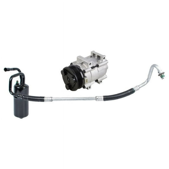 AC Compressor w/ A/C Drier For Ford Taurus & Mercury Sable 2002 2003 2004 2005 2006 2007 - BuyAutoParts