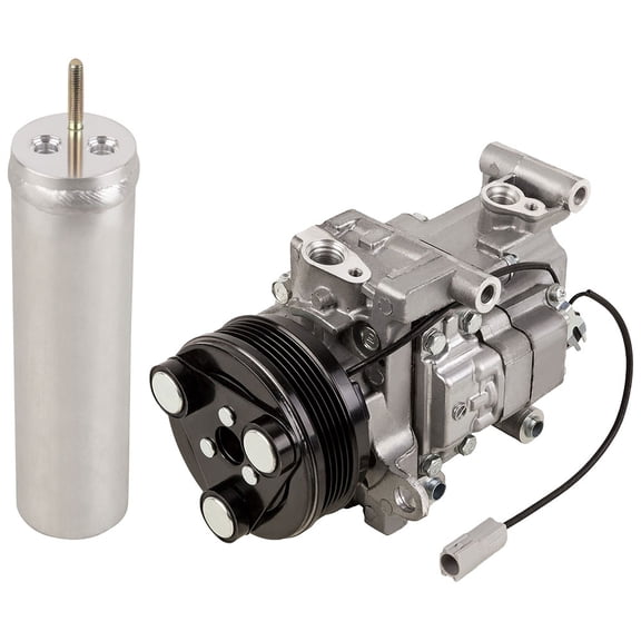 AC Compressor w/ A/C Drier For Mazda 3 5 Mazda3 Mazda5 w/ 5-Groove Pulley - BuyAutoParts