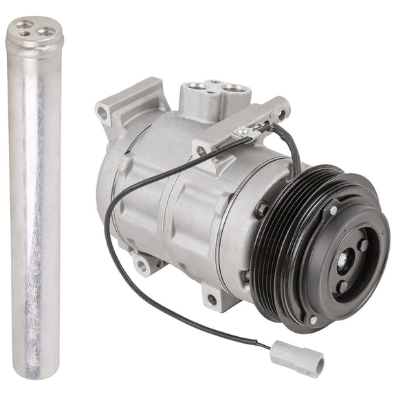 AC Compressor w/ A/C Drier For Mazda 3 Mazda3 3i 2.0L 5-Speed - Does Not Fit 2.3L or 6-Speed Transmission! - BuyAutoParts
