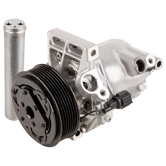 AC Compressor w/ A/C Drier For Nissan Versa 2012 2013 2014 2015 - BuyAutoParts
