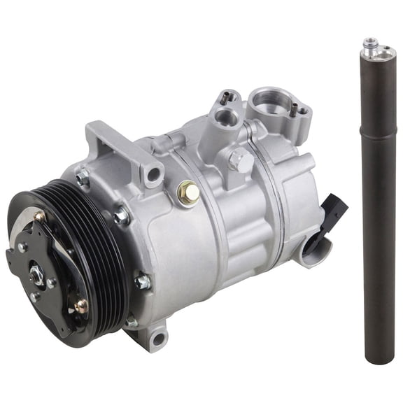 AC Compressor w/ A/C Drier For Volkswagen VW Jetta Golf GTI Rabbit New Beetle Eos Audi A3 TT - BuyAutoParts