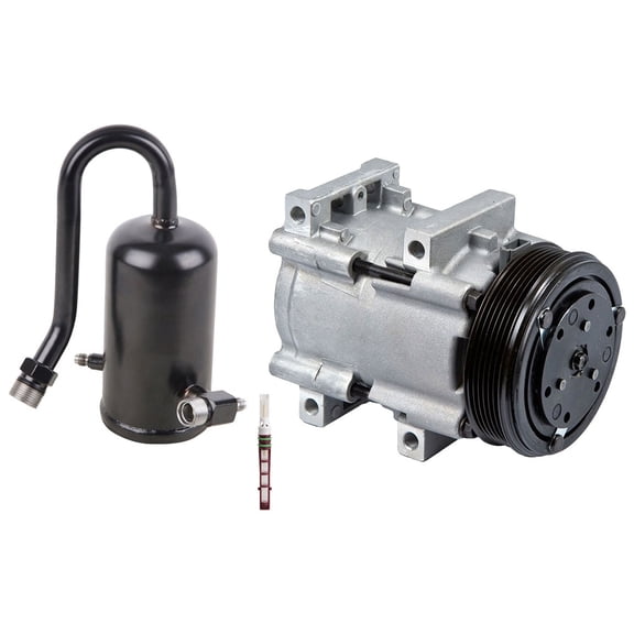 AC Compressor w/ A/C Drier & Orifice Tube For 1989 Ford F-150 F-250 F-350 F150 F250 F350 & Bronco Replaces FS10 - BuyAutoParts