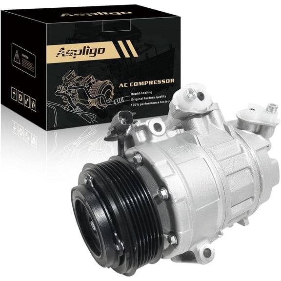 AC Compressor with A/C Clutch CO-9777C 98332 for Ford Explorer 3.5L 2011-2015, Police Interceptor Utility 3.7L 2013-2015, Replaces BB5Z19703B 2877291