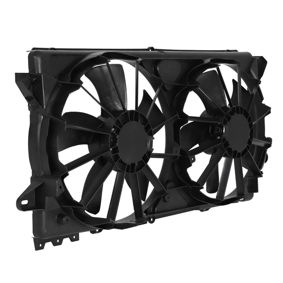 AC Condenser Radiator Cooling Dual Fan For 2010-2014 Ford F-150 2010-2017 Ford Expedition Lincoln Navigator FO3115207