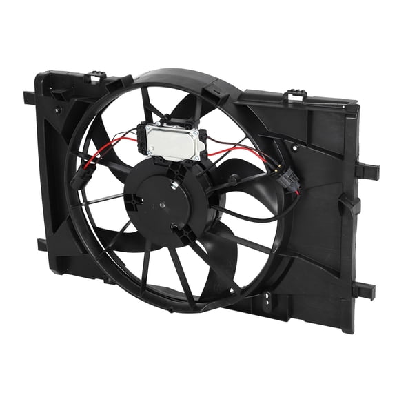 AC Condenser Radiator Cooling Fan For 2010-2012 Ford Fusion 2010-2011 Mercury Milan 2011-2012 Lincoln MKZ with Control Module