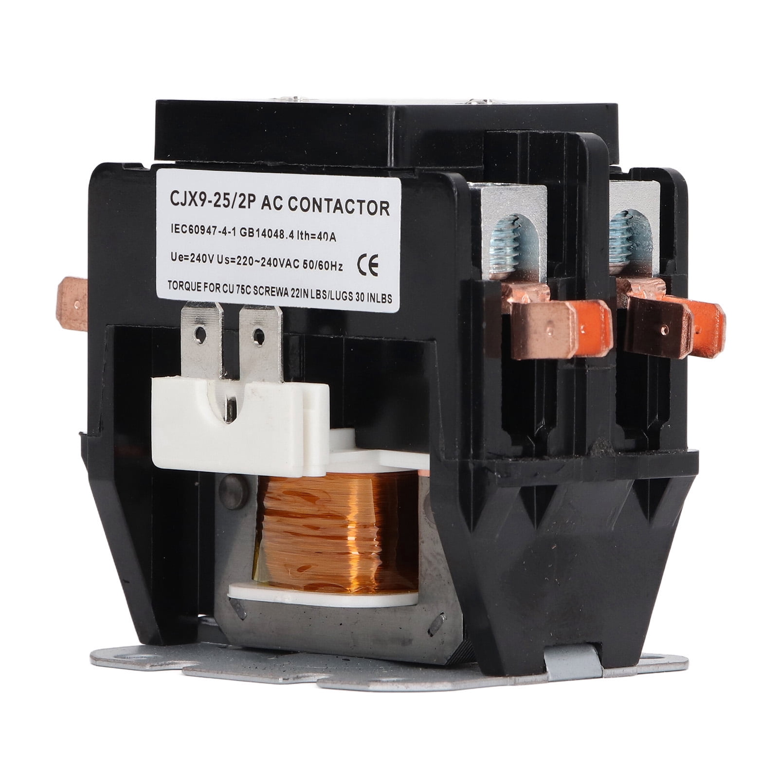 AC Contactor 25A Silver Alloy Contact Flame Retardant Air Conditioner ...