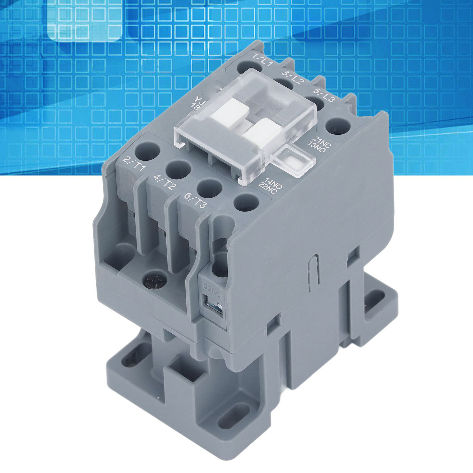 AC Contactor Silver Alloy Contact Contactor 3 Pole 1NO And 1NC 18A AC Motor Contactor