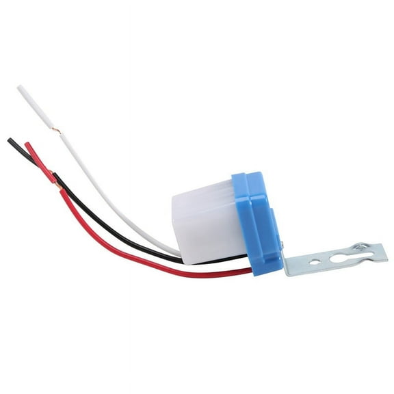 AC DC 12V 10A Automatic Lamp Switch Light Sensor Switch,1 X Sensor Auto On Off Switch,White & Blue