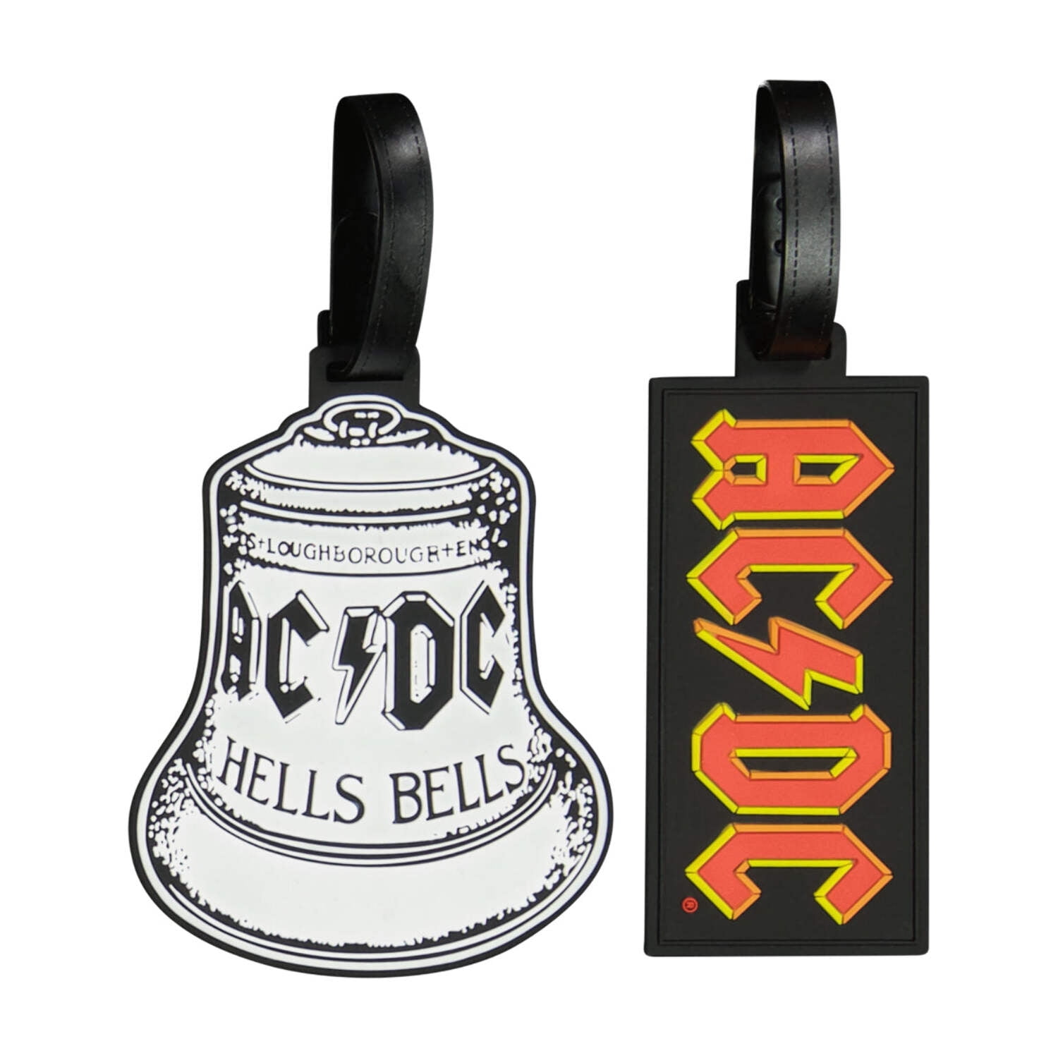 AC/DC 2-Piece Suitcase ID Tag Set with Adjustable Straps, Multi