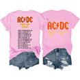 AC DC 2025 North American Tour T Shirt, AC DC 2025 Power Up Tour TShirt, AC DC T Shirts for Men