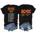 AC DC 2025 North American Tour T Shirt, AC DC 2025 Power Up Tour T
