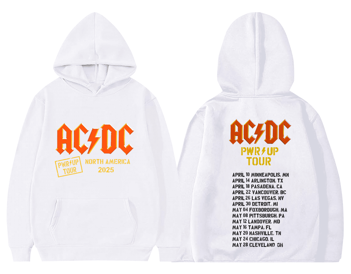 AC DC 2025 Power Up Tour Hoodie, AC DC Hoodie, AC DC Sweatshirt, AC DC