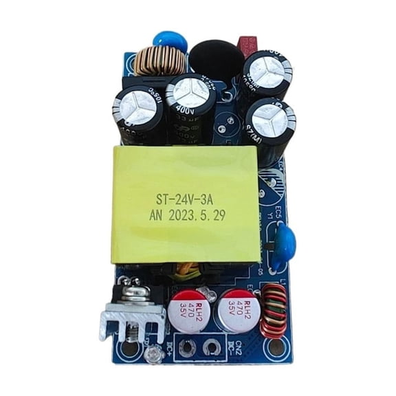 AC-DC 24V6A/12V3A Gallium Nitride Power Supply Buck Converter AC To 12v 24V DC Step Down Transformer Power Supply Module ,Easy Operation