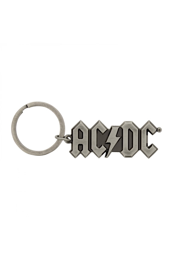 AC & DC 898445 3D Silver Logo Keychain