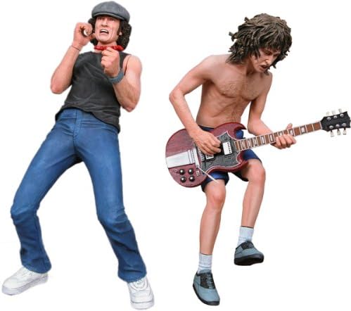 AC/DC 6 Inch Static Figure Reel Toys - Brian Johnson & Angus Young ...