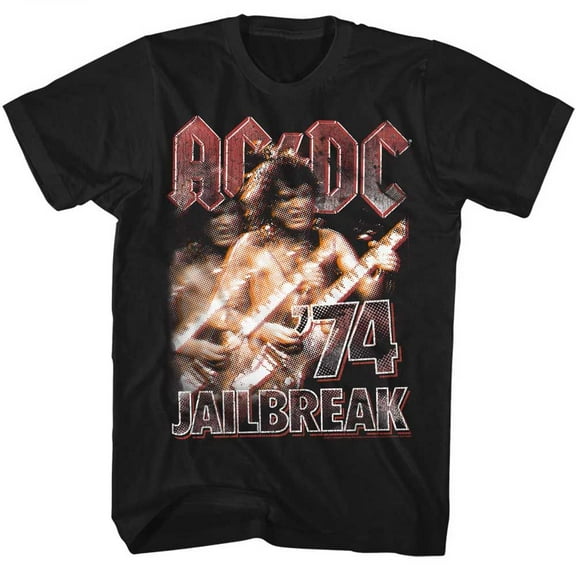 AC/DC 74Jailbreak Black Adult T-Shirt 2Xlt