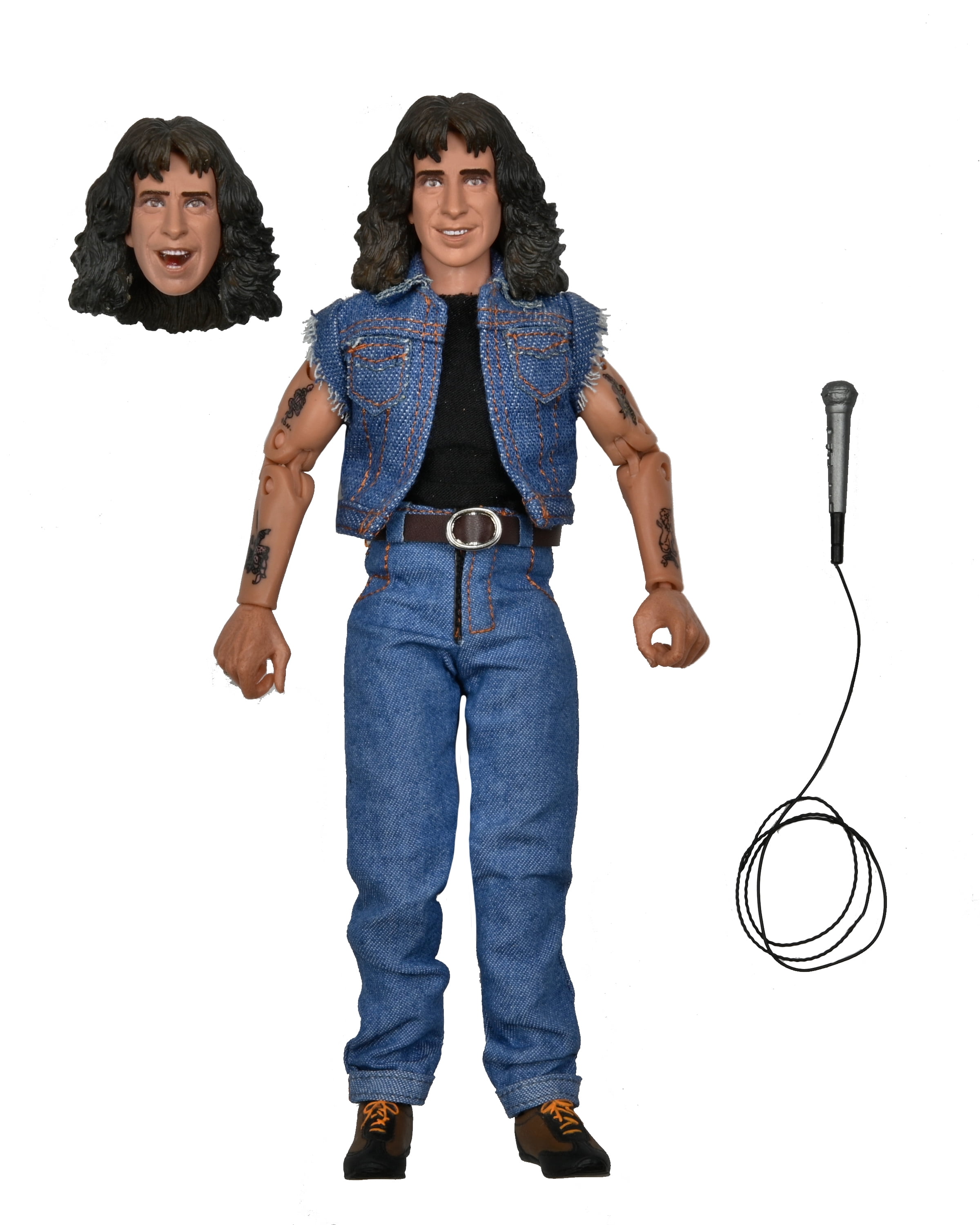 AC/DC 8” Clothed Action Figure - Bon Scott Retro Figure - Walmart.com
