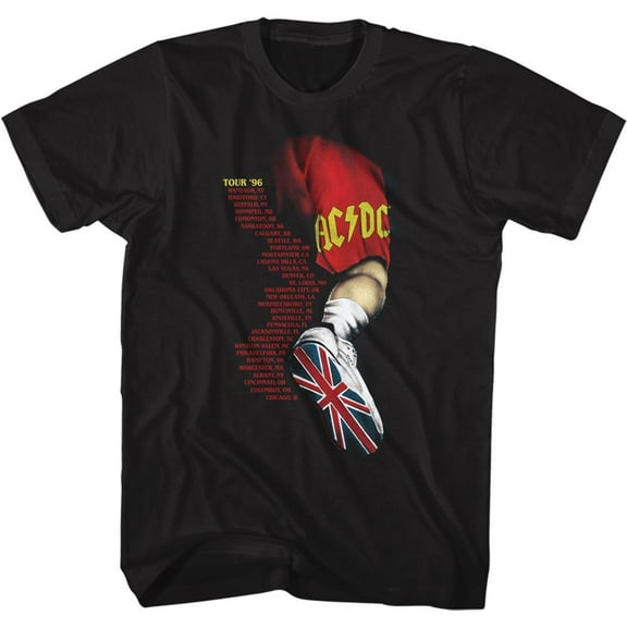 AC/DC AC/DC Leg Black Adult T-Shirt