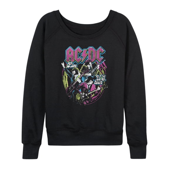 AC/DC - AC/DC Live - Women's French Terry Long Sleeve Pullover