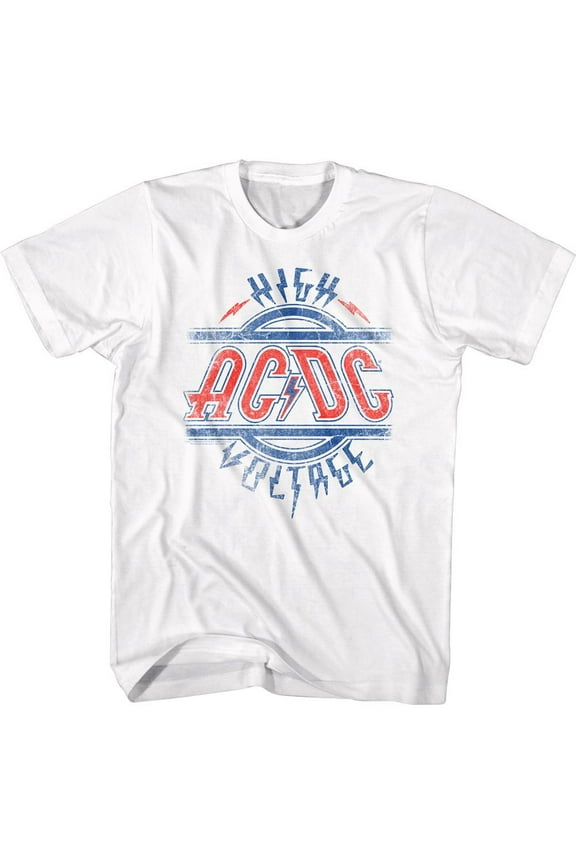 AC/DC AC/DC RWB White Adult T-Shirt