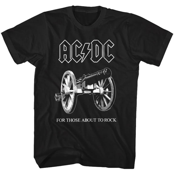 AC/DC About To Rock Black Adult T-Shirt 6Xl