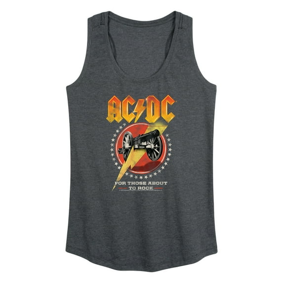 AC/DC - About To Rock - Women's Racerback Graphic Tank