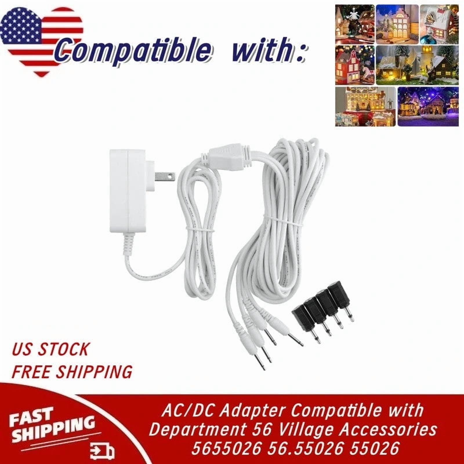 AC/DC Adapter Compatible with Department 56 Village Accessories 5655026 ...