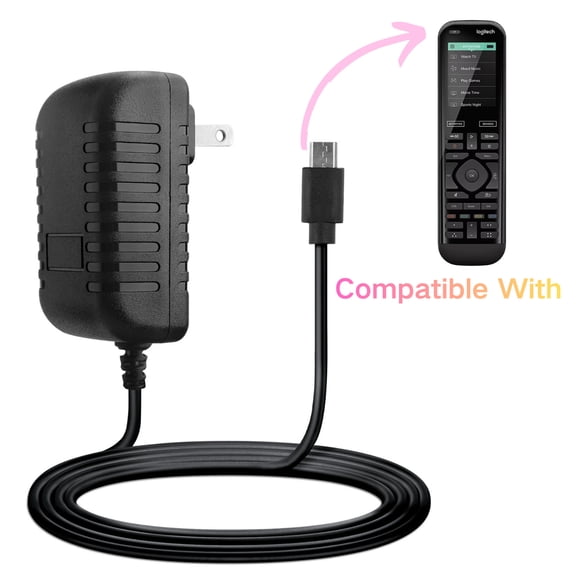AC DC Adapter Cord Compatible with Logitech Harmony 950 915-000259 915-000209 Power Supply