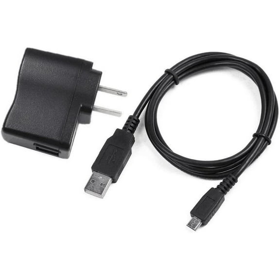 AC/DC Adapter + USB Charging Cable Compatible with 8" Samsung Galaxy Tab CE0168 Wi-Fi Cell Phone Tablet PC CE 0168 Power Supply Cord Battery Charger (Note: This is Small Tip. NOT Flat Tip)