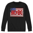 thumbnail image 1 of AC/DC - American Flag Logo - Men's Crew Fleece Sweatshirt, 1 of 5