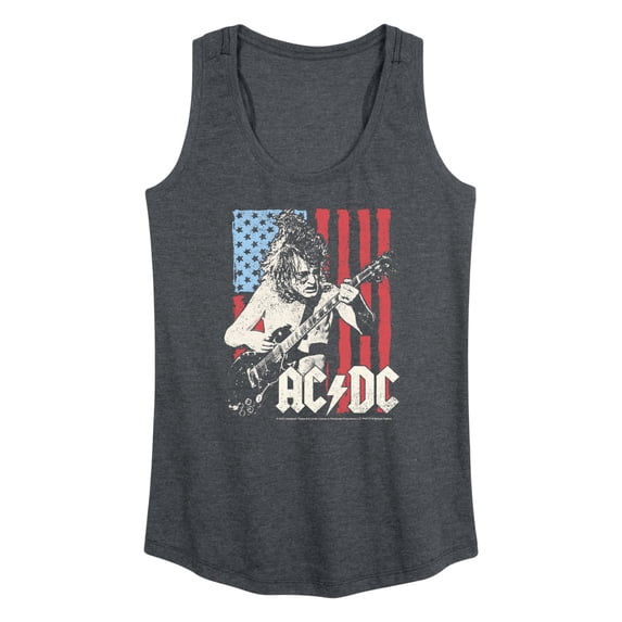 AC/DC - American Flag Graphic Racerback Tank