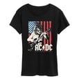 AC/DC - American Flag - Women's Short Sleeve Graphic T-Shirt - Walmart.com