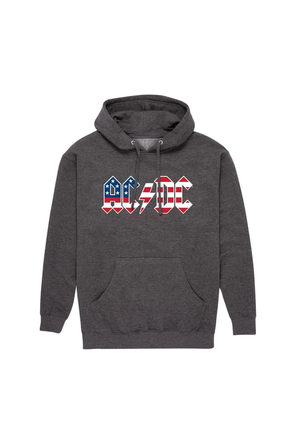 AC/DC - Americana Logo - Men's Fleece Pullover Hoodie