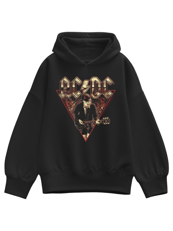 - Angus Flames Women's Oversized Fleece Hoodie Sweatshirt