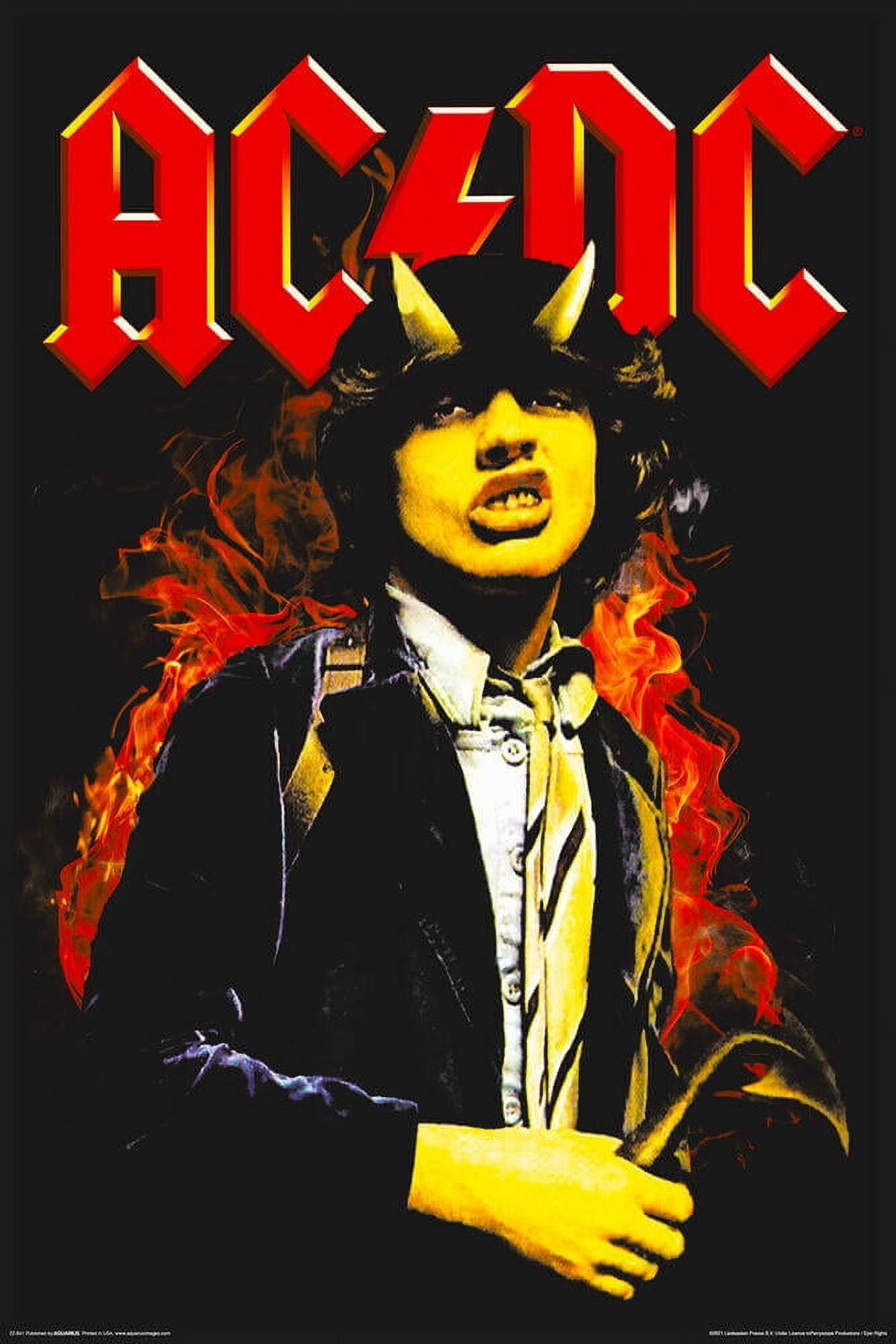 AC/DC Angus - Non-Flocked Blacklight Poster 24
