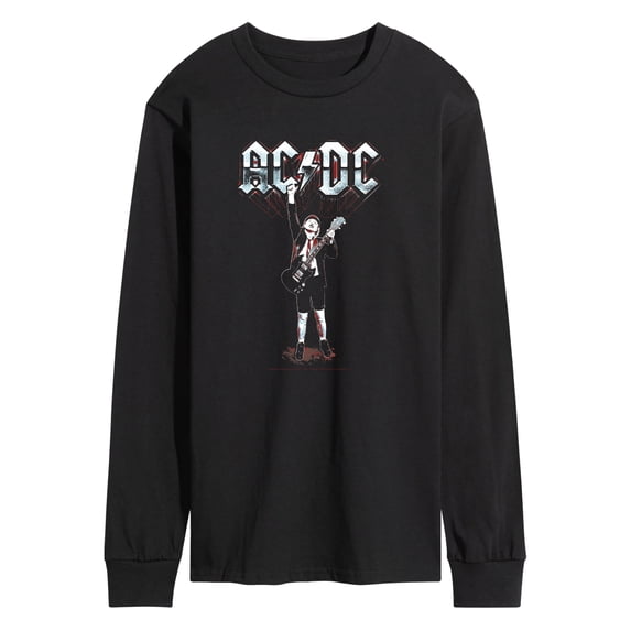 AC/DC - Angus Rock - Men's Long Sleeve Graphic T-Shirt - Walmart.com
