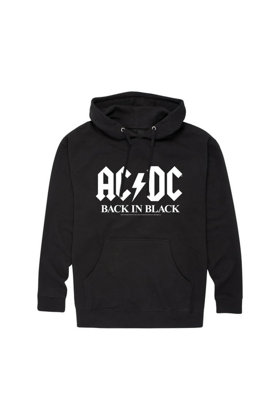 AC/DC - Back In Black - Men's Fleece Pullover Hoodie