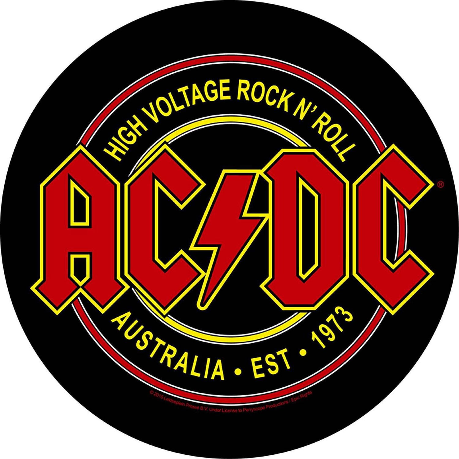 AC/DC High Voltage Australia Circular Back Patch