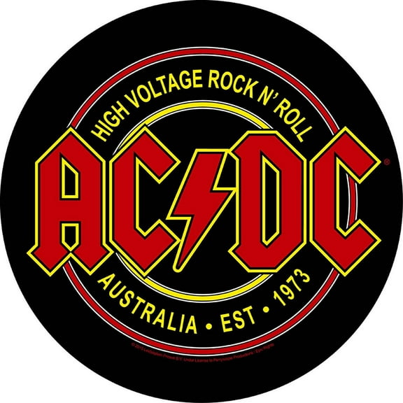 AC/DC High Voltage Australia Circular Back Patch