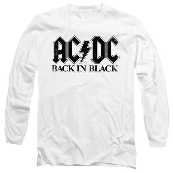 AC/DC Back in Black Unisex Adult Long-Sleeve T-Shirt
