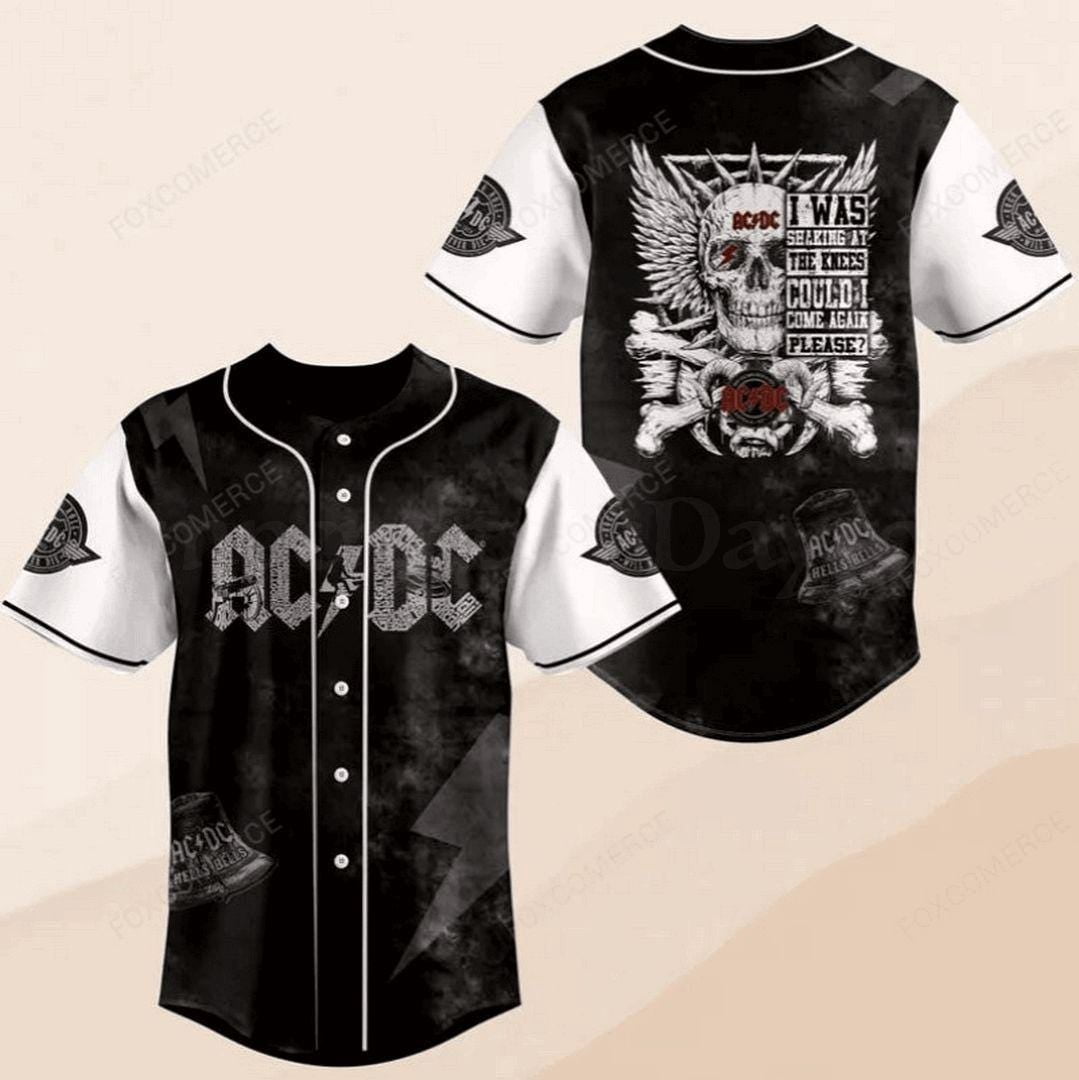 AC.DC Baseball Jersey – Rock n Roll Tour 2025 Vintage Band Shirt for ...