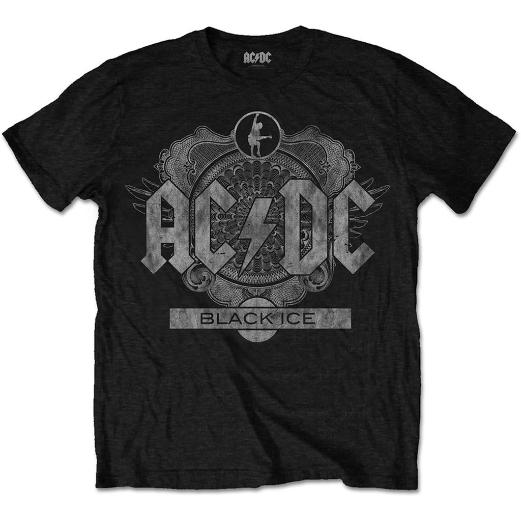 AC/DC Black Ice Angus Young Brian Johnson Rock Official Tee T-Shirt ...