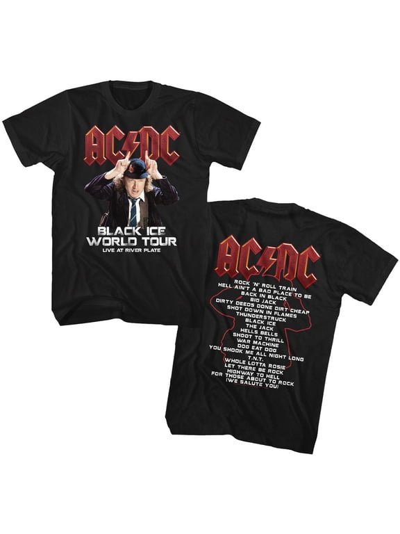 AC/DC Black Ice Tour Black Adult T-Shirt