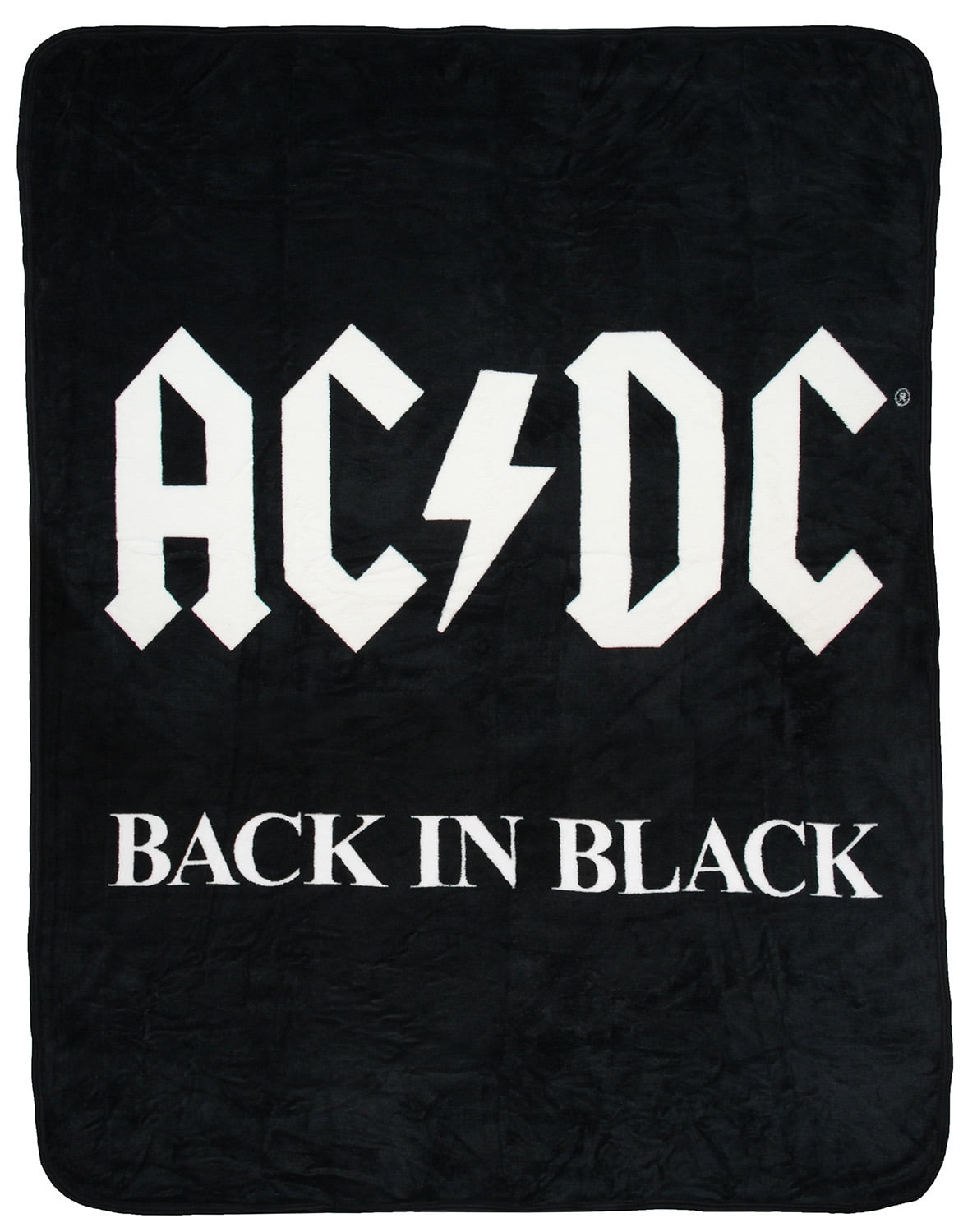 AC/DC Blanket Back In Black Super Soft And Cuddly Fleece Plush Throw ...