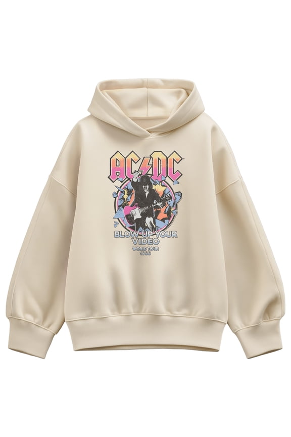 AC/DC - Blow Up - Women's Oversized Fleece Hoodie Sweatshirt