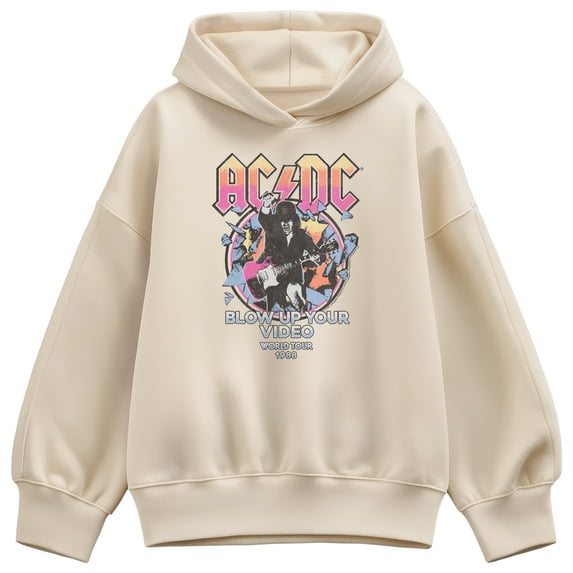 AC/DC - Blow Up - Women's Oversized Fleece Hoodie Sweatshirt