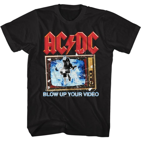 AC/DC Blow Up Your Video Black Adult T-Shirt 3Xl